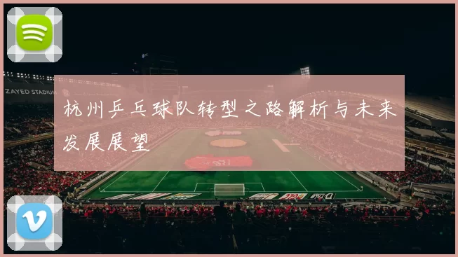 杭州乒乓球队转型之路解析与未来发展展望